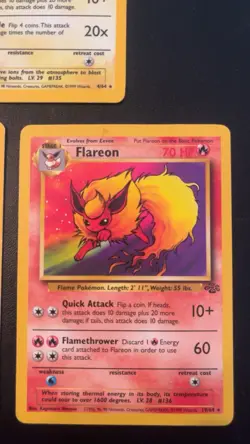 Vaporeon 12/64 Flareon 19/64 Jolteon 4/64 Holo Jungle Set Pokemon - Image 4