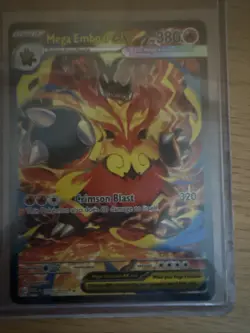 Mega Emboar ex 273/217 SIR Full Art Secret Rare Pokemon Ascended Heroes MINT - Image 1