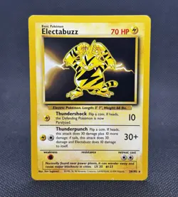 Pokemon TCG - ELECTABUZZ - 20/102 - RARE - UNLIMITED - BASE SET (1999) WOTC - Image 1