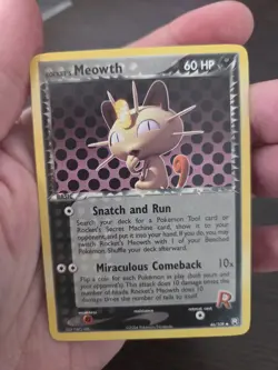 💥 Rockets Meowth 2004 Pokemon vintage 46/109 Team Rocket Set non Holo Foil - NM - Image 2