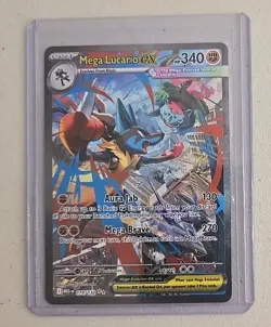 Pokemon TCG Mega Lucario ex 179/132 Mega Evolution Special Illustration Rare MEG - Image 1