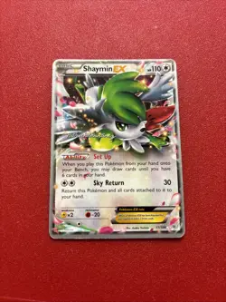Shaymin EX 77/108 Holo EX Rare Roaring Skies Pokemon Holo Near Mint - Image 1