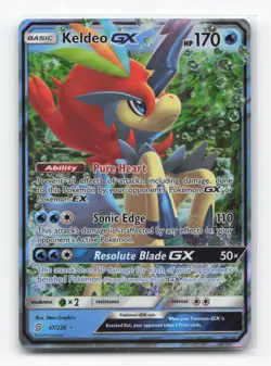 Pokemon TCG - Keldeo GX 47/236 Near Mint Holo GX Rare Unified Minds - Image 1