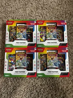 Pokemon TCG First Partner Illustration Collection Series 1 Sealed - Lot of 4 - Image 1