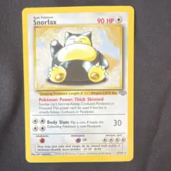 Pokemon TCG Snorlax Jungle 27/64 90 HP Rare English Basic 1999 - Image 1