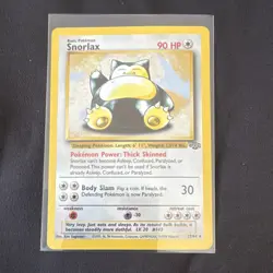 Pokemon TCG Snorlax Jungle 27/64 90 HP Rare English Basic 1999 - Image 3