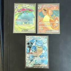 pokemon 151 ex lot english Venusaur, Charizard, Blastoise - Image 1
