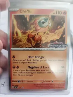 2023 Pokemon Scarlet Violet Paradox Rift Chi Yu Holo Holographic 057 Black Star - Image 1