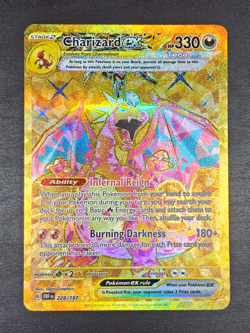 Charizard ex 228/197 - Pokemon Obsidian Flames Hyper Rare - LP - Image 1