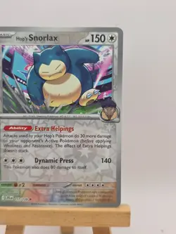 Hop's Snorlax 117/159 SV09: Journey Together Reverse Holo Pokemon TCG NM - Image 2