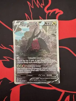 Pokemon Regidrago V 184/195 Silver Tempest Ultra Rare Full Art Holo 220 HP - Image 1