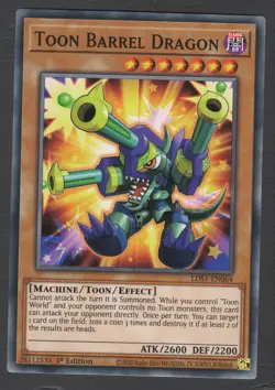 Toon Barrel Dragon LDS1-EN064 Common LP/NM Yugioh Cards - Image 1