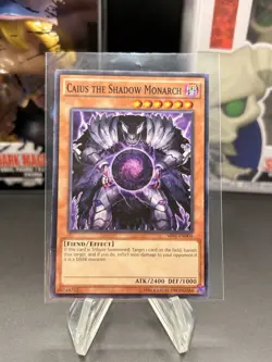Caius the Shadow Monarch - SR01-EN004 - 1st Edition - YuGiOh - Image 1