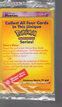 1999 Pokemon First Movie Sealed Promo Lot - Pikachu/Mewtwo/Dragonite/Electabuzz - Image 2