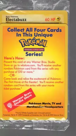 1999 Pokemon First Movie Sealed Promo Lot - Pikachu/Mewtwo/Dragonite/Electabuzz - Image 4