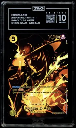2025 One Piece Legacy Of The Master Portgas D Ace Special Alt TAG PRISTINE 10 - Image 1