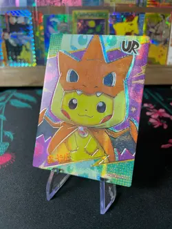 🔥Poncho Pikachu Mega Charizard X EIF Origin Pokemon Super Rare Chase🔥 - Image 3