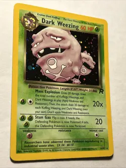DARK WEEZING 14/82 TEAM ROCKET 2000 Pokemon TCG Holo Foil Rare Card NEAR MINT - Image 1