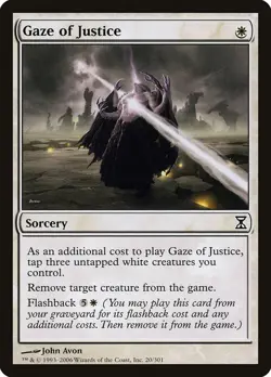 MTG 2006 GAZE OF JUSTICE - SORCERY - MAGIC THE GATHERING CARD - Image 1