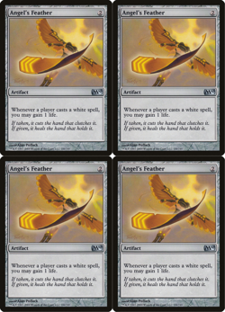 4x MTG 2010 ANGEL'S FEATHER - ARTIFACT UNCOMMON - MAGIC CARD x4 copies - Image 1