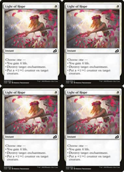 4x MTG 2020 LIGHT OF HOPE - INSTANT 020/274 - NM MAGIC CARD x4 copies - Image 1