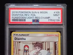 PSA 9 DIANTHA 105/131 POKEMON REGIONAL CHAMPIONSHIPS FORBIDDEN LIGHT PROMO CARD - Image 4