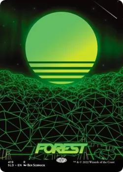 Forest 419 -Foil Near Mint MTG Secret Lair - Image 1