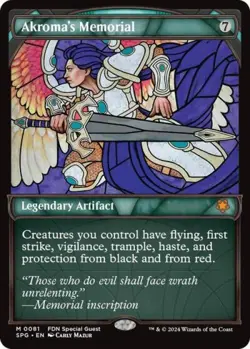 Akroma's Memorial (Showcase) -Foil Near Mint MTG Special Guests - Image 1
