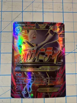 Custom M Mewtwo Ex Fun Fan Art (Custom Made Card) Pokemon Card - Image 1
