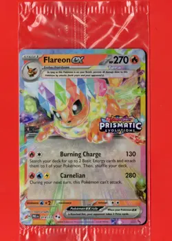 Flareon ex - (Prismatic Evolutions Stamp) 014/131 Miscellaneous Cards & Products - Image 1