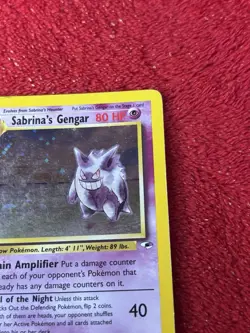 Sabrina's Gengar 14/132 Gym Heroes Holo Wotc Pokemon Card Played - Image 2