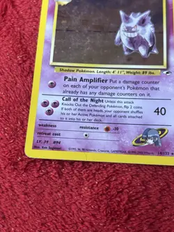 Sabrina's Gengar 14/132 Gym Heroes Holo Wotc Pokemon Card Played - Image 4