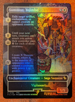 MTG Summon: Yojimbo (Borderless) - Foil - Final Fantasy NM - Image 1