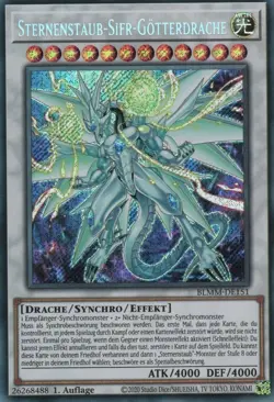 yugioh Sternenstaub-Sifr-Gotterdrache BLMM-DE151 SECRET RARE 1AUFLAGE DEUTSCH - Image 1