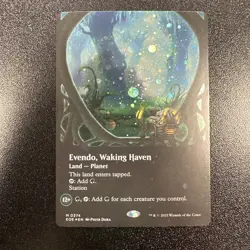 Evendo, Waking Haven (Borderless) (Galaxy Foil) Edge of Eternities Foil NM JL - Image 1