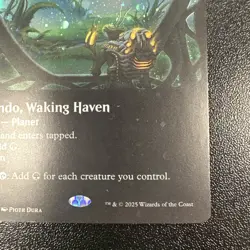 Evendo, Waking Haven (Borderless) (Galaxy Foil) Edge of Eternities Foil NM JL - Image 4