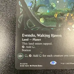 Evendo, Waking Haven (Borderless) (Galaxy Foil) Edge of Eternities Foil NM JL - Image 5