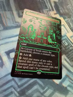 MTG Foil Borderless Cavern of Souls 0410f Neon Green Ink NM Unplayed LCI - Image 5