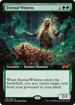 1x Eternal Witness ~ Extended Art - Foil NM-Mint, English Ultimate Masters MTG M - Image 1