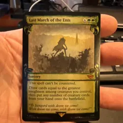 Last March of the Ents (Showcase Scrolls Foil) Lord of the Rings 623 NM - Image 1