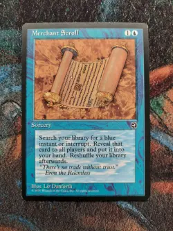 Magic the Gathering MTG - 1 x Merchant Scroll - Homeland - LP L2 - Image 1