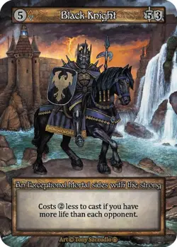 Sorcery Contested Realm 3x (THREE) - Black Knight - Arthurian Legends (ART) - Image 1