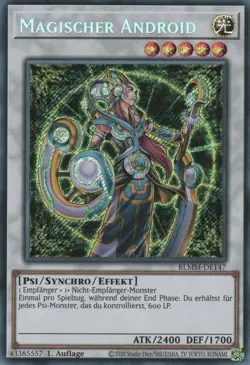 yugioh Magischer Android BLMM-DE147 SECRET RARE 1AUFLAGE DEUTSCH - Image 1