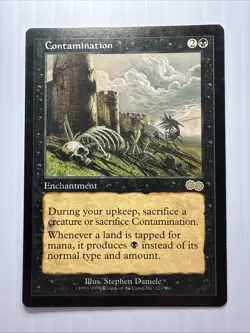 Contamination Urza's Saga MTG Magic the Gathering - Image 1