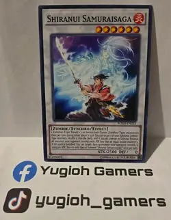 YUGIOH SHIRANUI SAMURAISAGA BOSH COMMON LIGHT PLAYED - Image 1