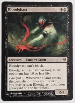 Bloodghast Zendikar Magic The Gathering MTG Rare Vampire Spirit Black TCG - Image 1