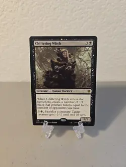 MTG Chittering Witch NM Throne Of Eldraine - Image 1