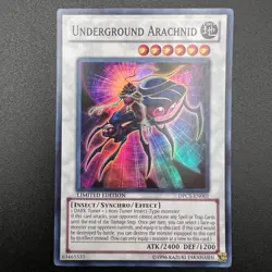 YuGiOh Underground Arachnid DPC5-EN001 Super Rare Limited Edition NM - Image 1