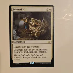 Solemnity Hour of Devastation Enchantment Regular Rare White English - Image 1