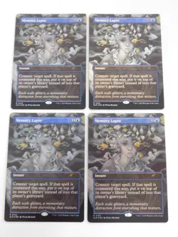 Memory Lapse x4 Foil Playset Magic the Gathering Secret Lair Drop Series Dandan - Image 1